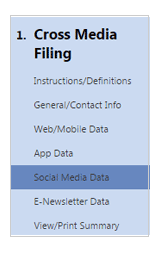 Select Social Media Data from menu