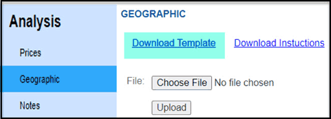 Download the geographic data template
