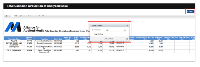 Preview your report and  then export in your preferred format.