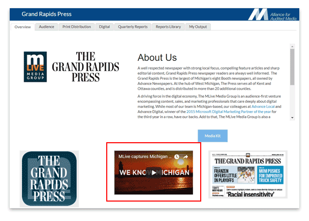 Grand Rapids Press Brand View video embed