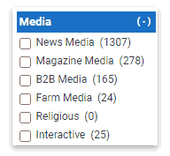 Select a media type