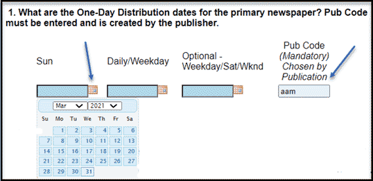 One-day distribution dates