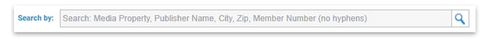 Enter titles, cities, ZIP codes and AAM member numbers in the search bar