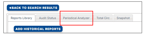 Select Periodical Analyzer tab